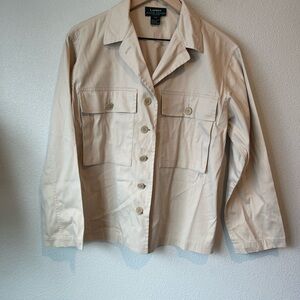 Ralph Lauren Vintage Long Sleeve Summer Coat Women's Cream Jacket